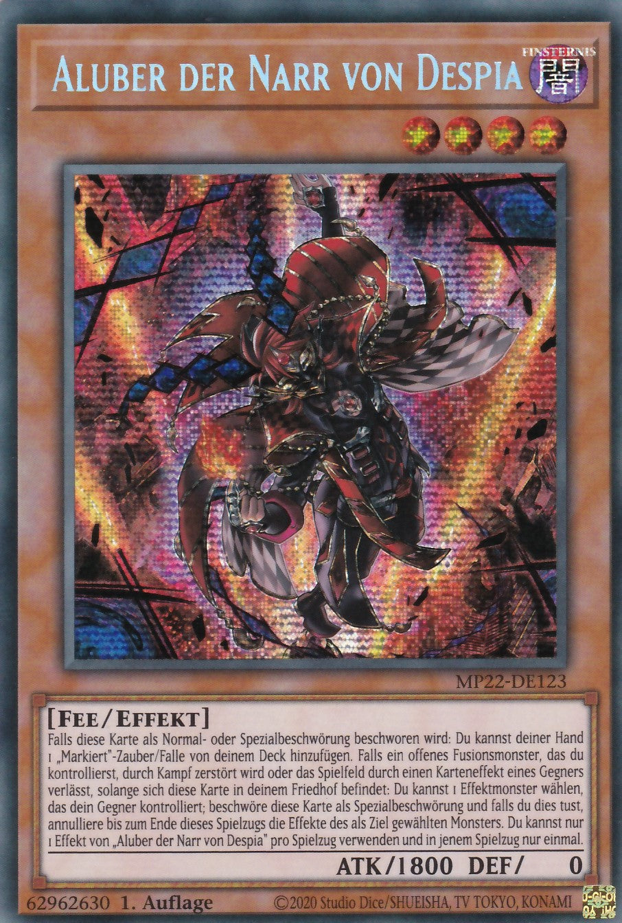 Aluber der Narr von Despia - MP22-DE123 - Secret Rare - Deutsch - 1. Auflage - 2022 Tin of the Pharaoh's Gods