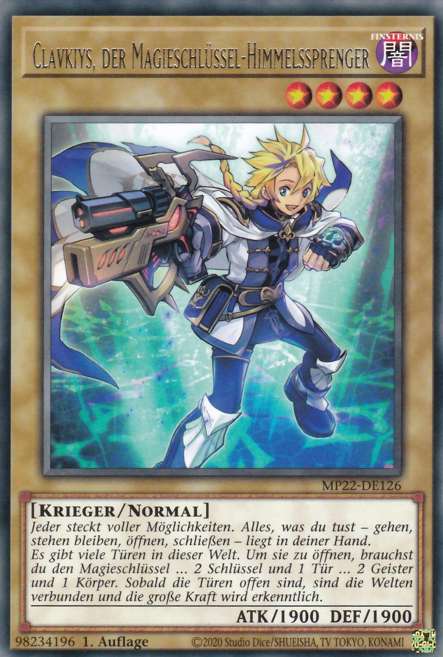 Clavkiys, der Magieschlüssel-Himmelssprenger - MP22-DE126 - Rare - Deutsch - 1. Auflage - 2022 Tin of the Pharaoh's Gods