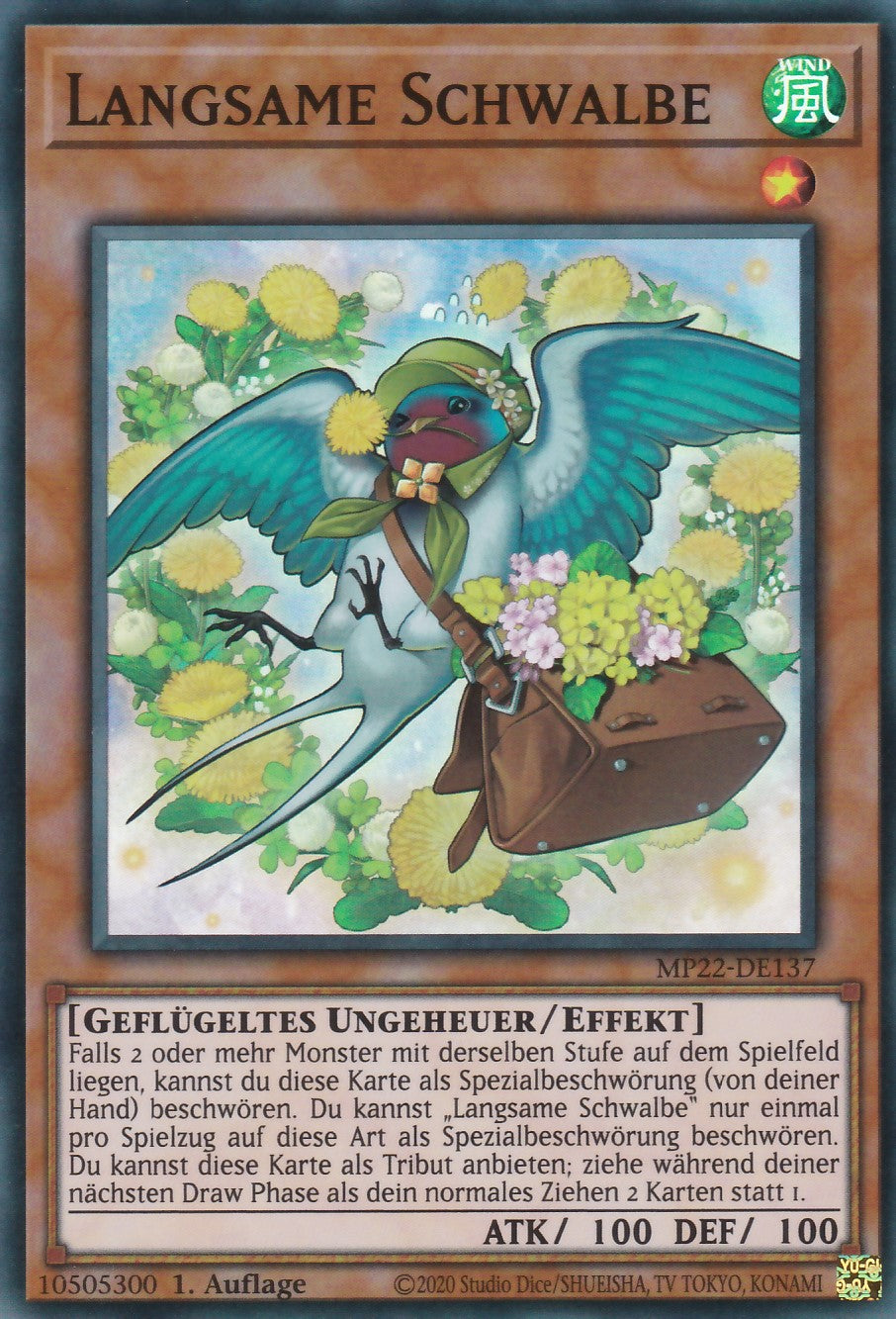 Langsame Schwalbe - MP22-DE137 - Super Rare - Deutsch - 1. Auflage - 2022 Tin of the Pharaoh's Gods