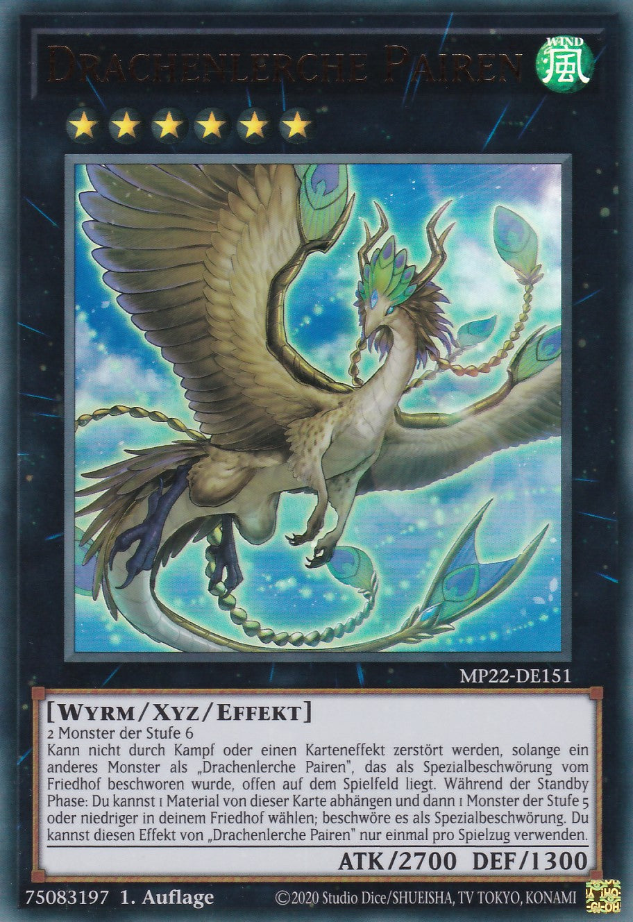 Drachenlerche Pairen - MP22-DE151 - Ultra Rare - Deutsch - 1. Auflage - 2022 Tin of the Pharaoh's Gods