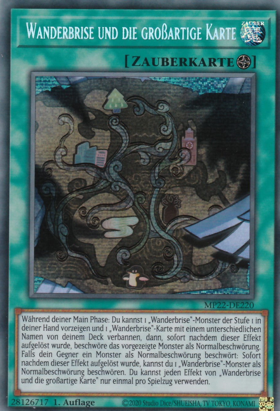 Wanderbrise und die großartige Karte - MP22-DE220 - Secret Rare - Deutsch - 1. Auflage - 2022 Tin of the Pharaoh's Gods