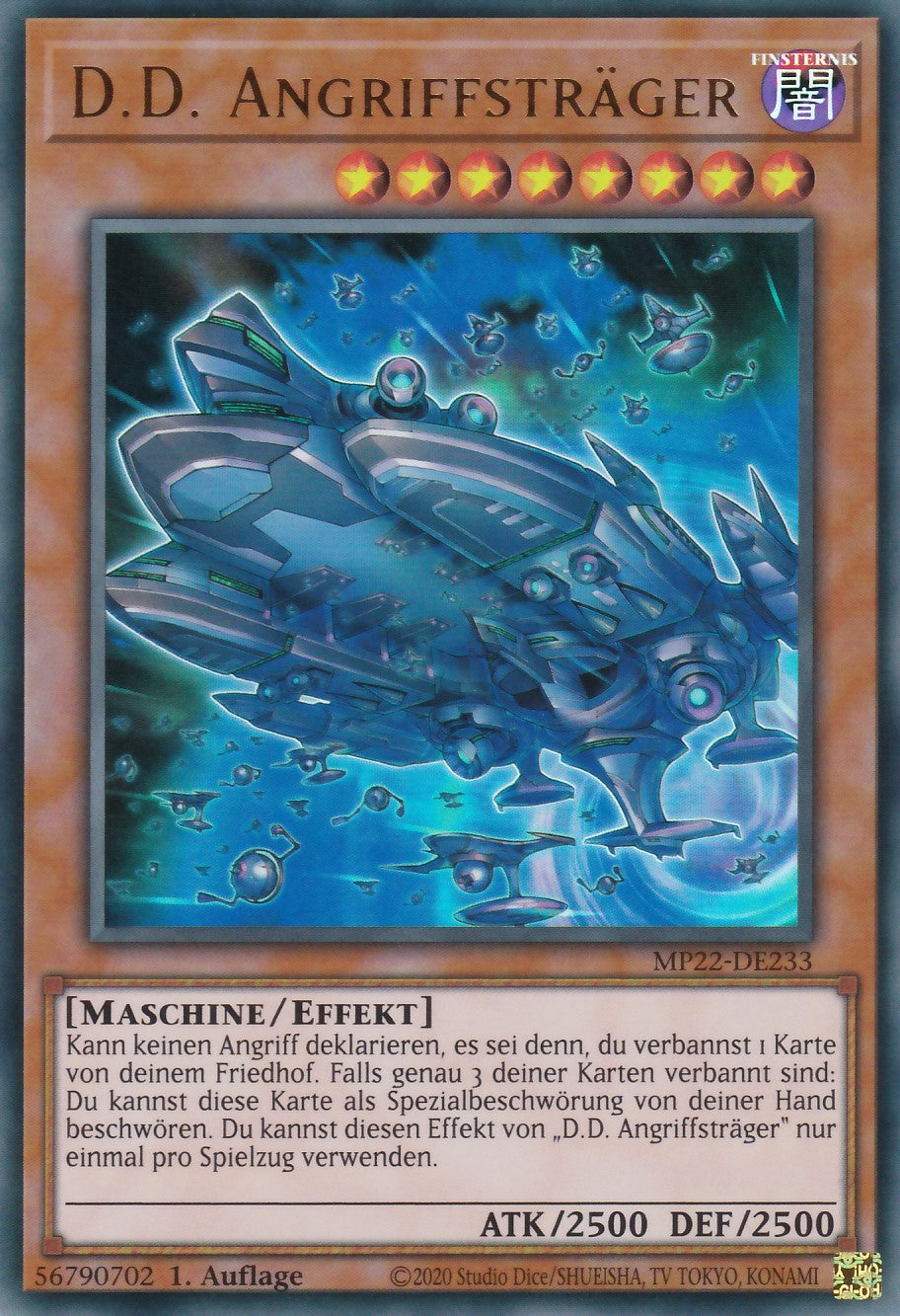 D.D. Angriffsträger - MP22-DE233 - Ultra Rare - Deutsch - 1. Auflage - 2022 Tin of the Pharaoh's Gods