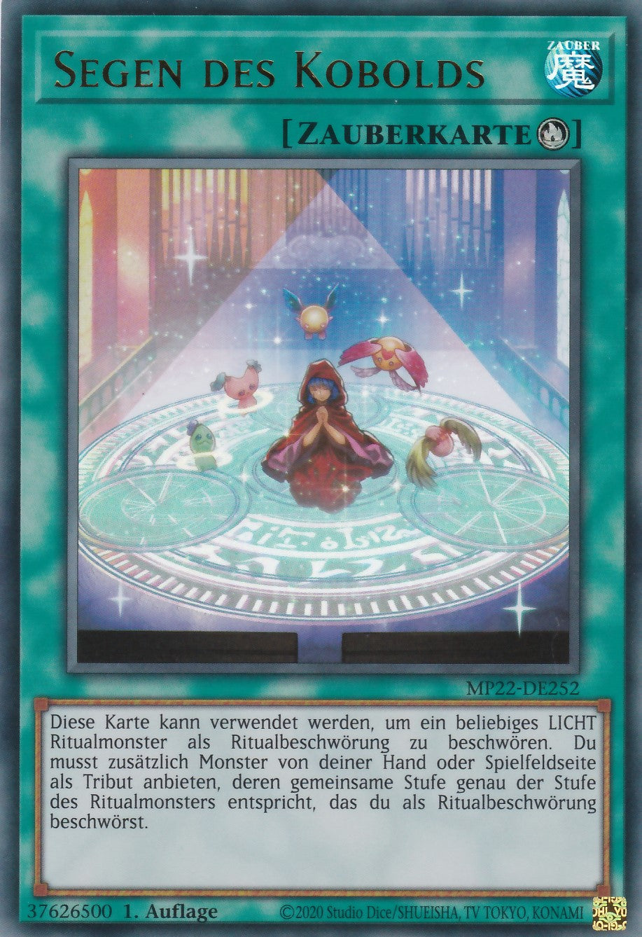 Segen des Kobolds - MP22-DE252 - Ultra Rare - Deutsch - 1. Auflage - 2022 Tin of the Pharaoh's Gods