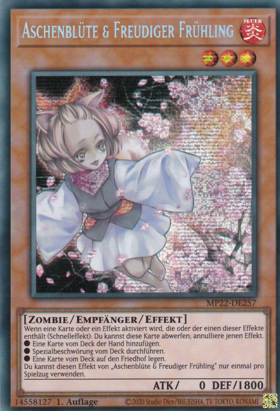 Aschenblüte & Freudiger Frühling - MP22-DE257 - Secret Rare - Deutsch - 1. Auflage - 2022 Tin of the Pharaoh's Gods