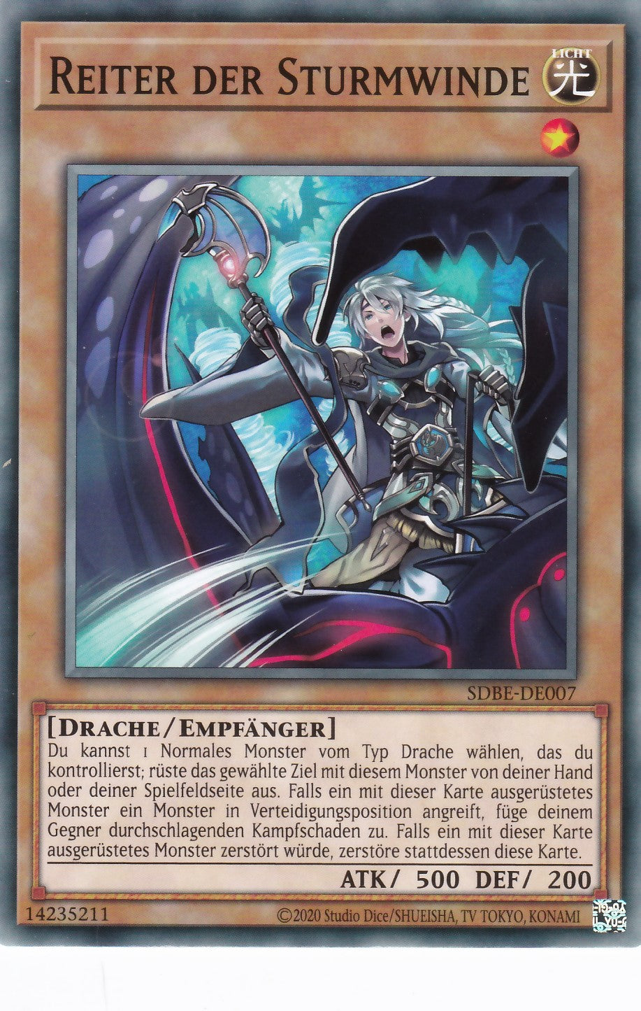 SDBE-DE007 - Reiter der Sturmwinde - Common - 2. Auflage - Deutsch - Structure Deck Saga of Blue Eyes White