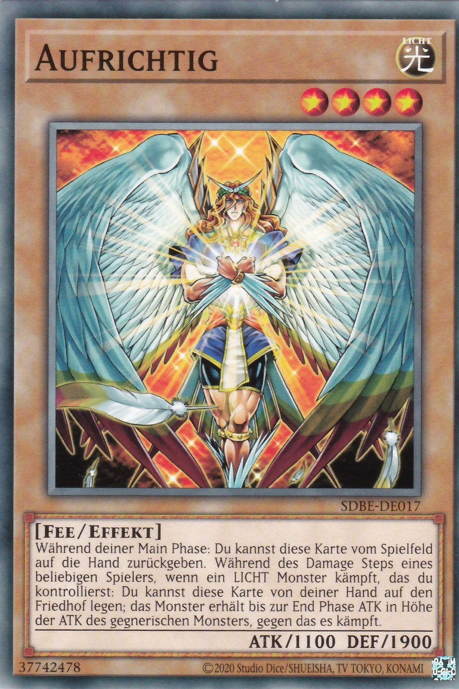 SDBE-DE017 - Aufrichtig - Common - 2. Auflage - Deutsch - Structure Deck Saga of Blue Eyes White