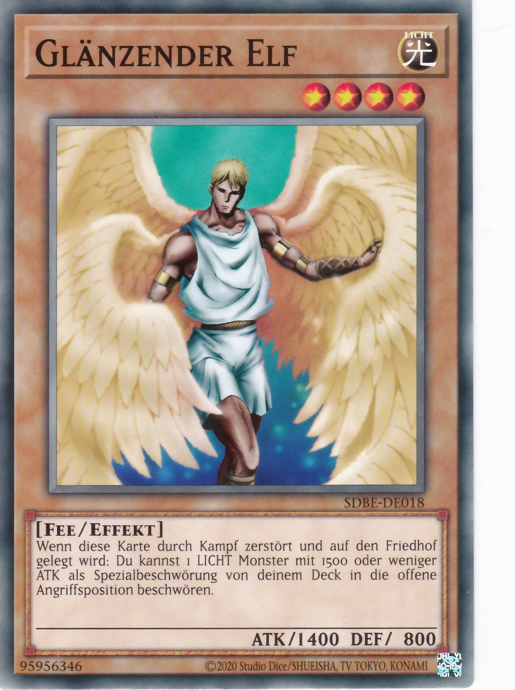 SDBE-DE018 - Glänzender Elf - Common - 2. Auflage - Deutsch - Structure Deck Saga of Blue Eyes White