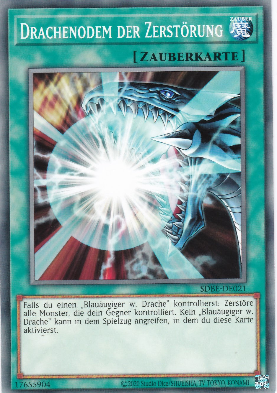 SDBE-DE021 - Drachenodem der Zerstörung - Common - 2. Auflage - Deutsch - Structure Deck Saga of Blue Eyes White