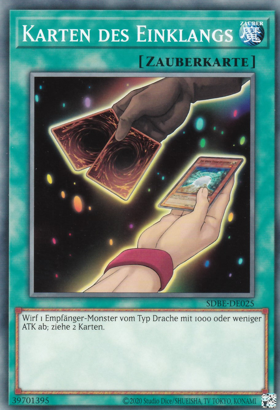 SDBE-DE025 - Karten des Einklangs - Common - 2. Auflage - Deutsch - Structure Deck Saga of Blue Eyes White