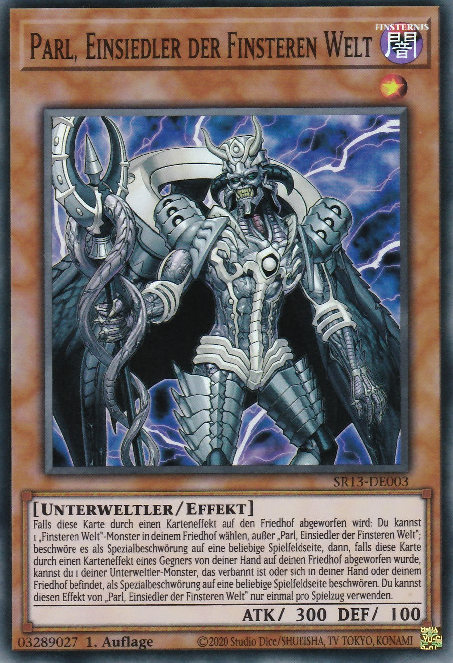 SR13-DE003 - Parl, Einsiedler der Finsteren Welt - Super Rare - 1. Auflage - Deutsch - Structure Deck: Dark World