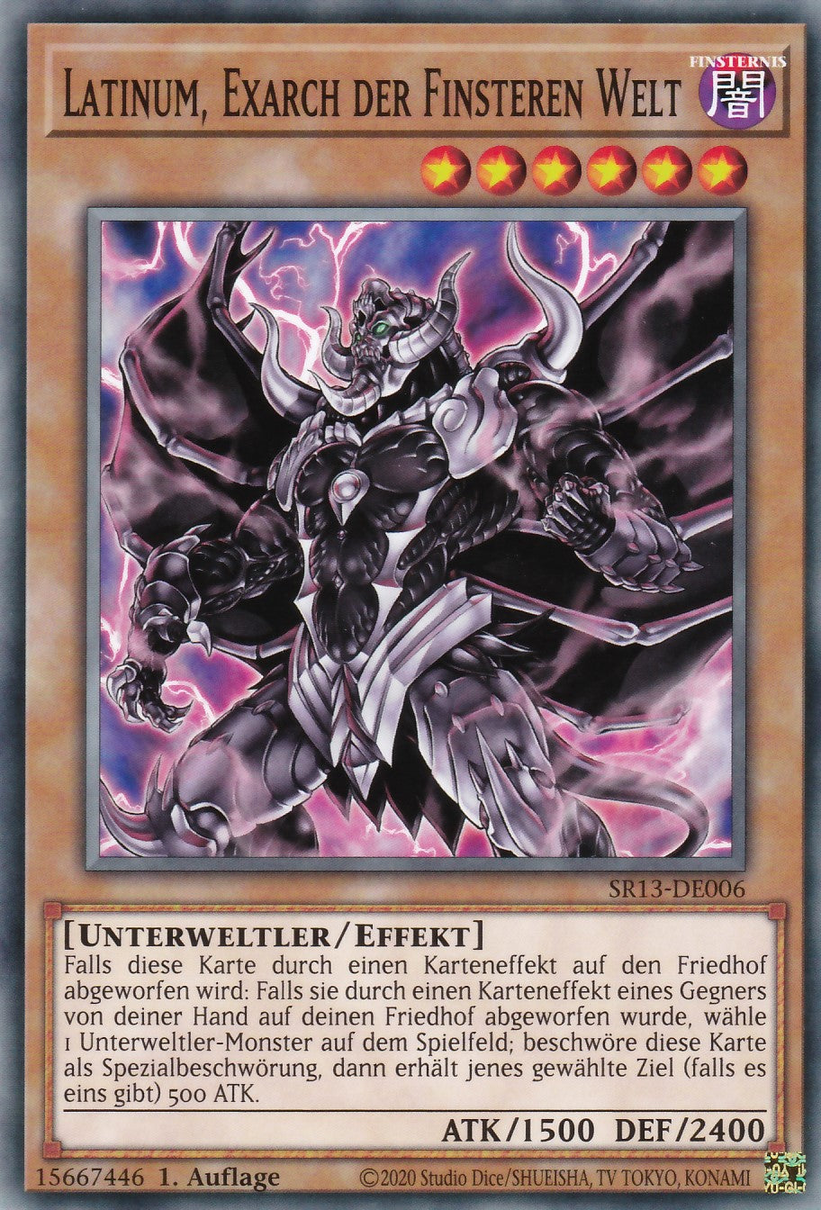 SR13-DE006 - Latinum, Exarch der Finsteren Welt - Common - 1. Auflage - Deutsch - Structure Deck: Dark World