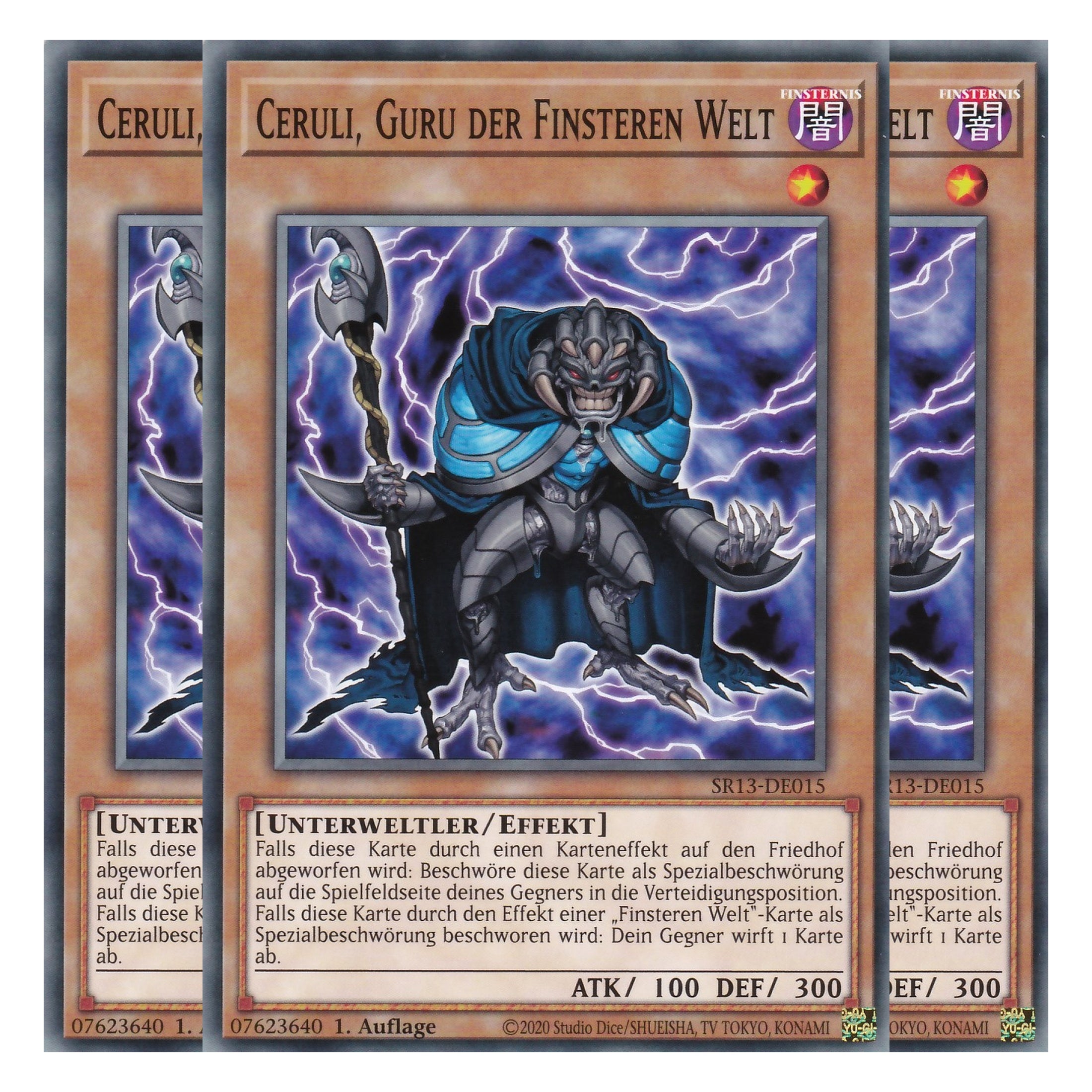Ceruli, Guru of Dark World - SR13-DE015 - Common - Deutsch - 1. Auflage - Structure Deck: Dark World - Yu-Gi-Oh! - Playset (3 Kopien)