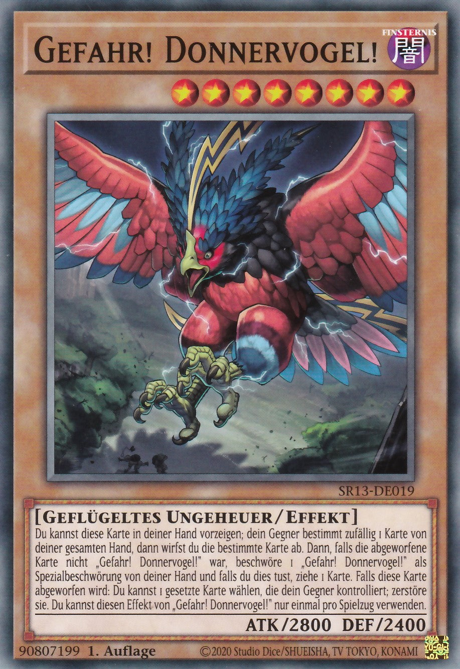 SR13-DE019 - Gefahr! Donnervogel! - Common - 1. Auflage - Deutsch - Structure Deck: Dark World