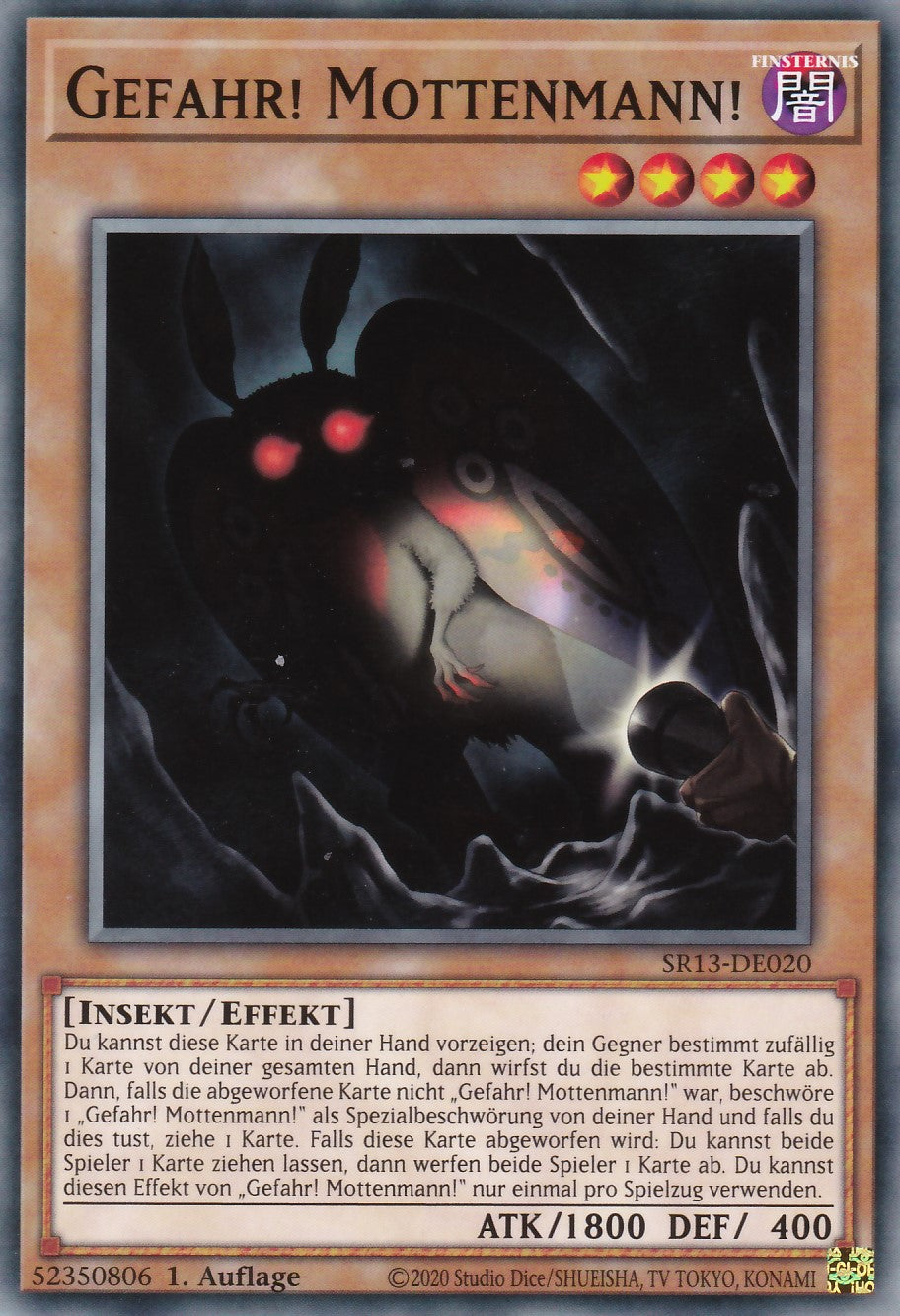 SR13-DE020 - Gefahr! Mottenmann! - Common - 1. Auflage - Deutsch - Structure Deck: Dark World