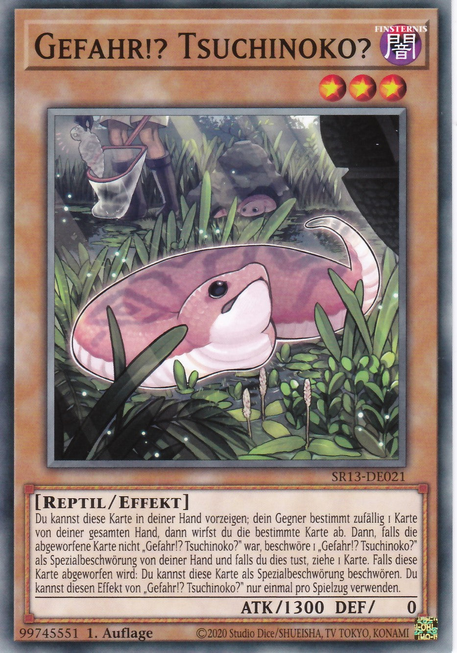 SR13-DE021 - Gefahr!? Tsuchinoko? - Common - 1. Auflage - Deutsch - Structure Deck: Dark World