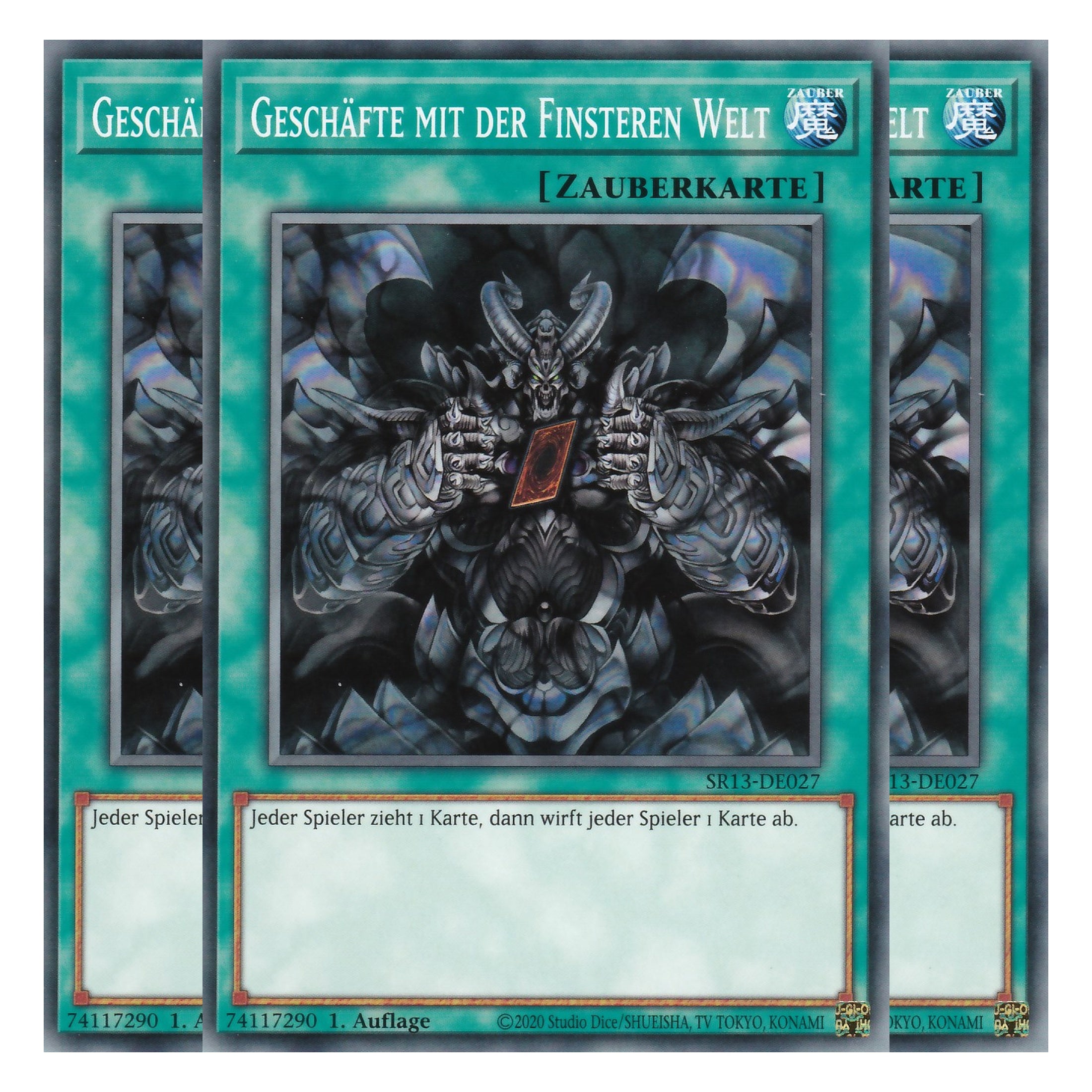 Geschäfte mit der Finsteren Welt - SR13-DE027 - Common - Deutsch - 1. Auflage - Structure Deck: Dark World - Yu-Gi-Oh! - Playset (3 Kopien)