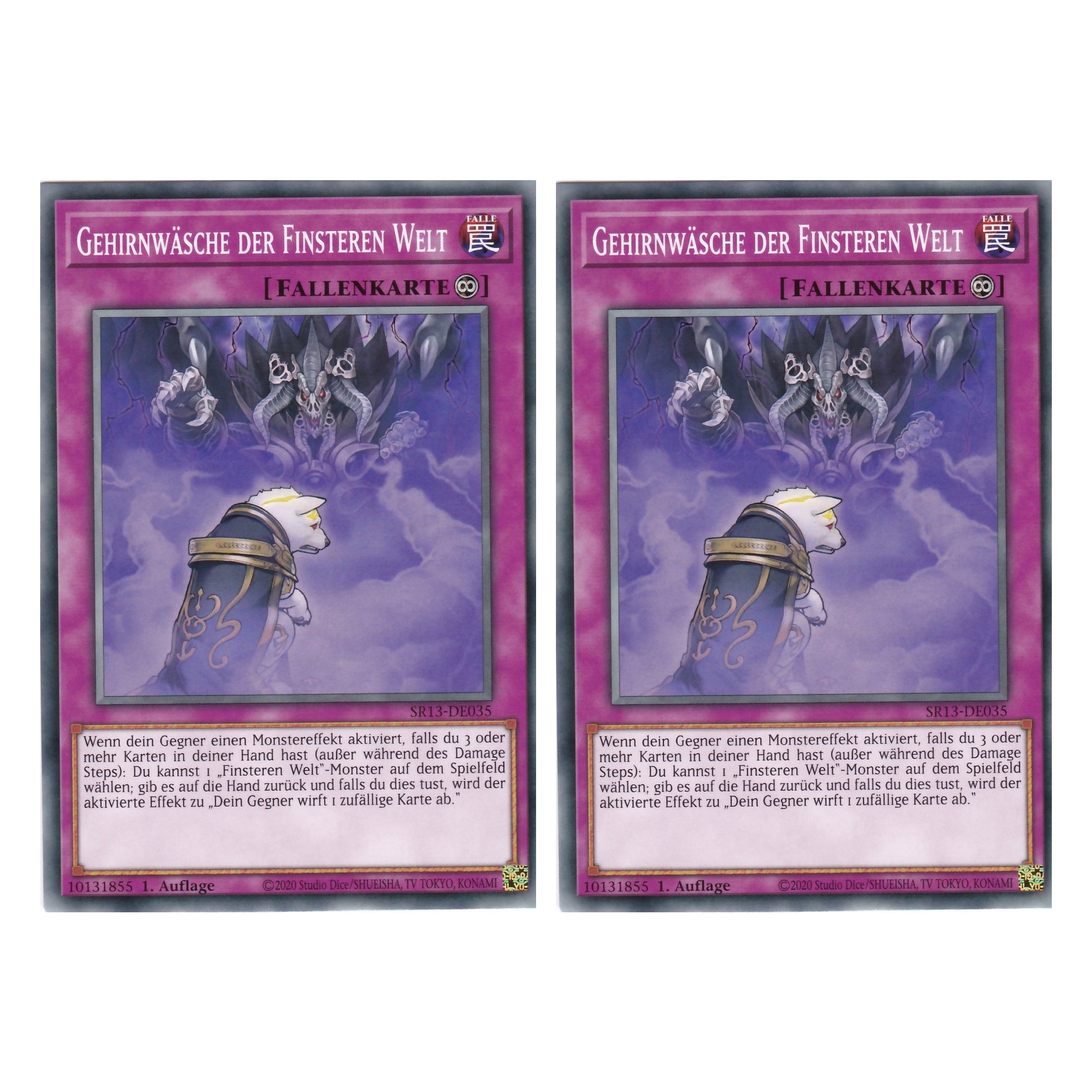 Gehirnwäsche der Finsteren Welt - SR13-DE035 - Common - Deutsch - 1. Auflage - Structure Deck: Dark World - Yu-Gi-Oh! - Duo Set (2 Stück)