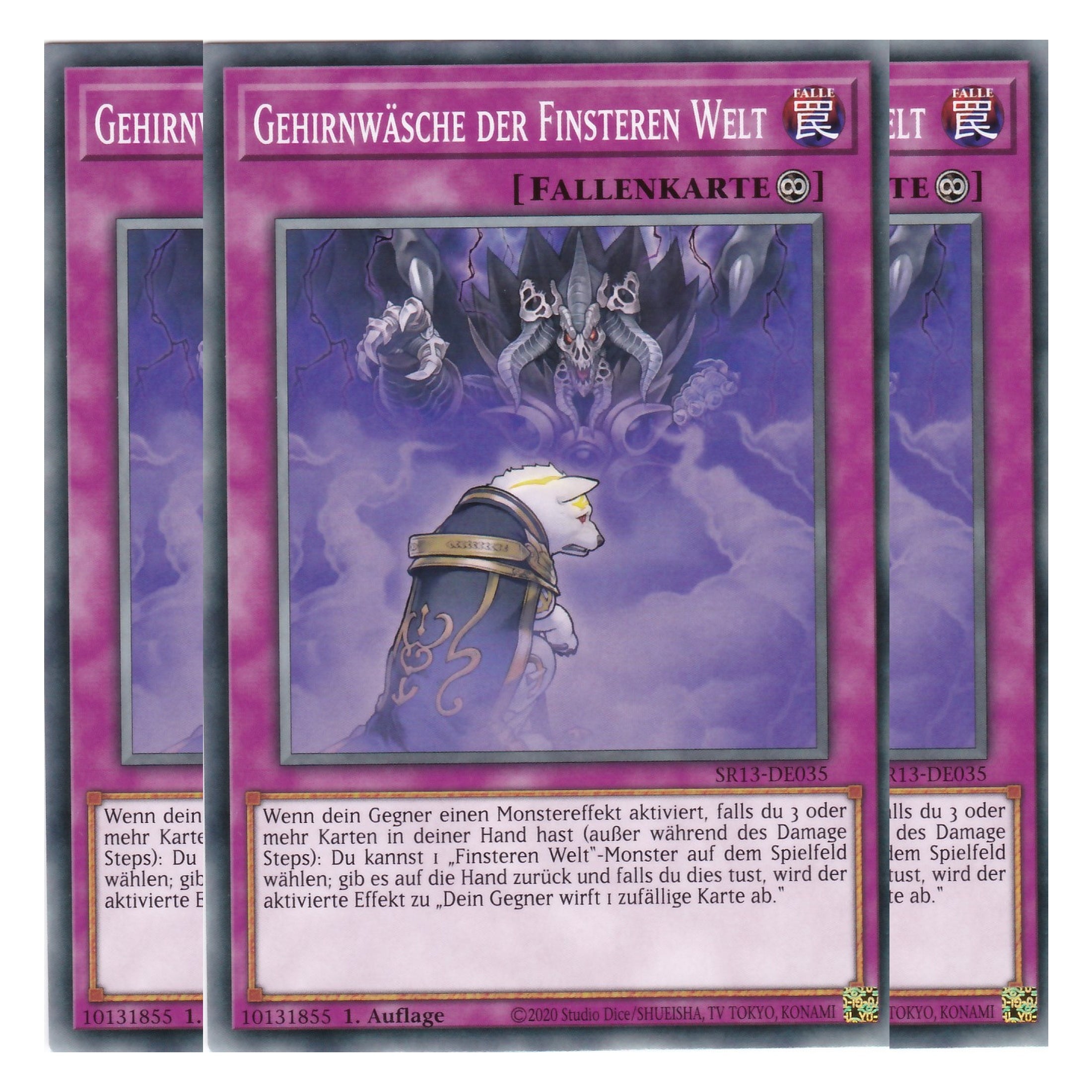 Gehirnwäsche der Finsteren Welt - SR13-DE035 - Common - Deutsch - 1. Auflage - Structure Deck: Dark World - Yu-Gi-Oh! - Playset (3 Kopien)