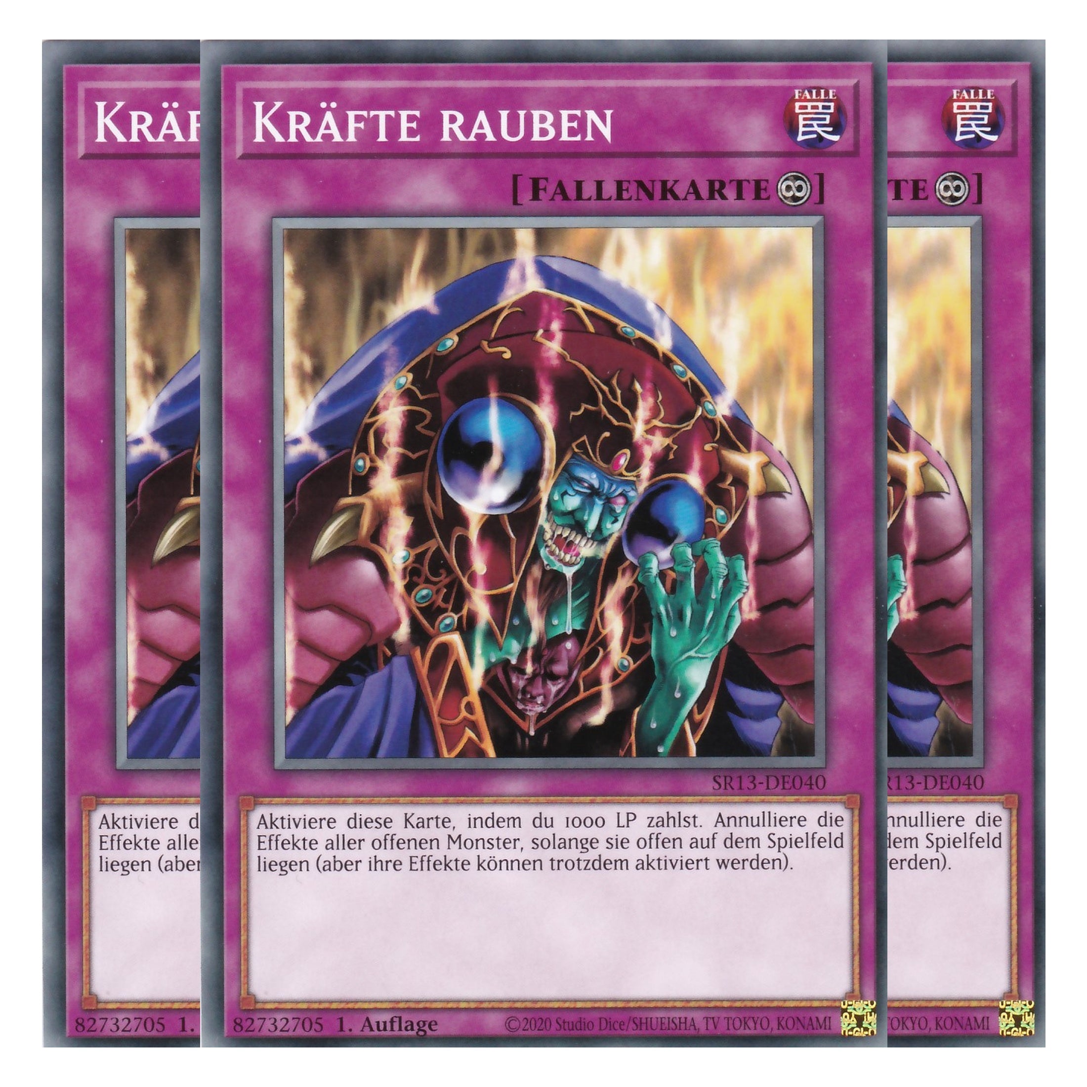 Kräfte rauben - SR13-DE040 - Common - Deutsch - 1. Auflage - Structure Deck: Dark World - Yu-Gi-Oh! - Playset (3 Kopien)