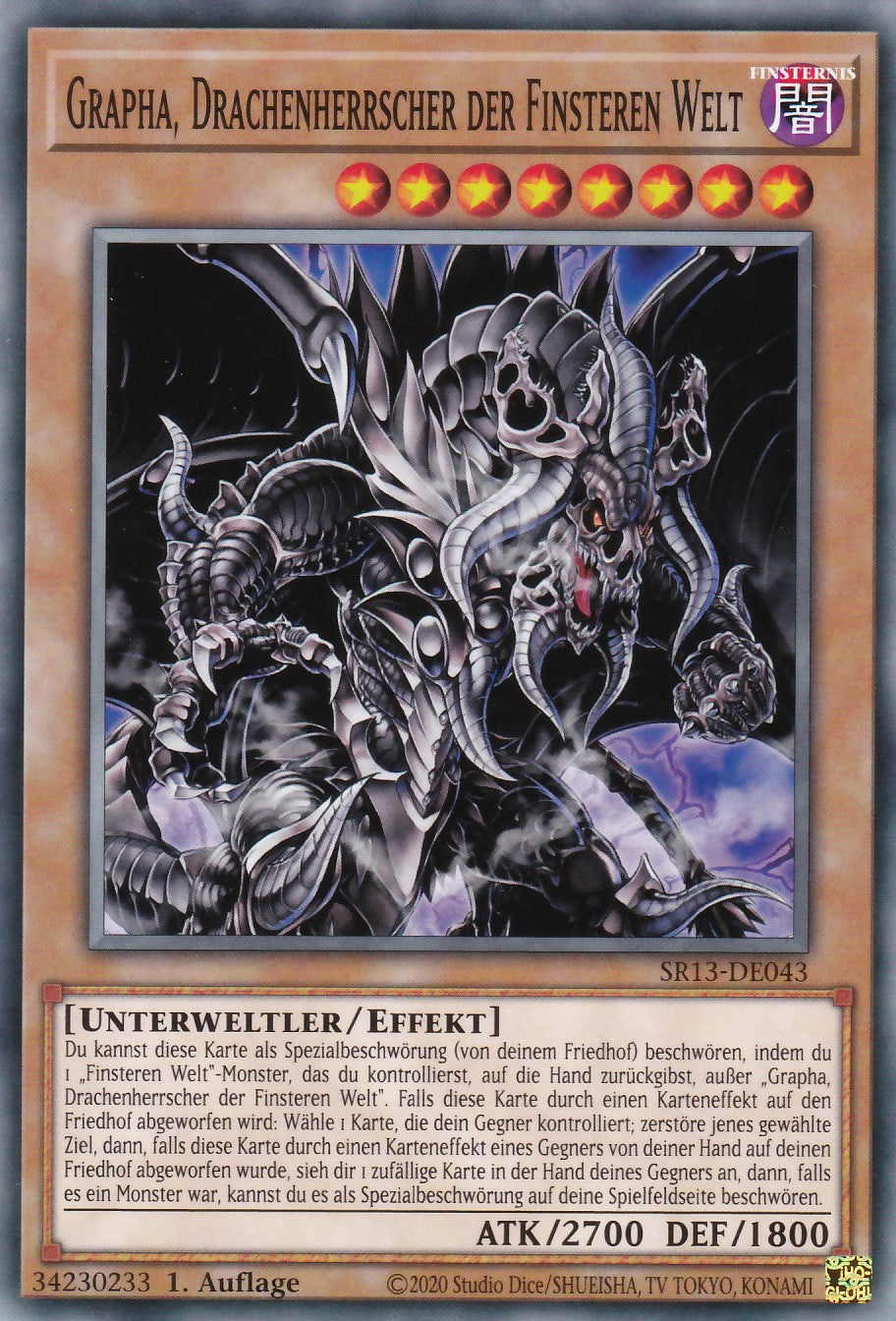 SR13-DE043 - Grapha, Drachenherrscher der Finsteren Welt - Common - 1. Auflage - Deutsch - Structure Deck: Dark World
