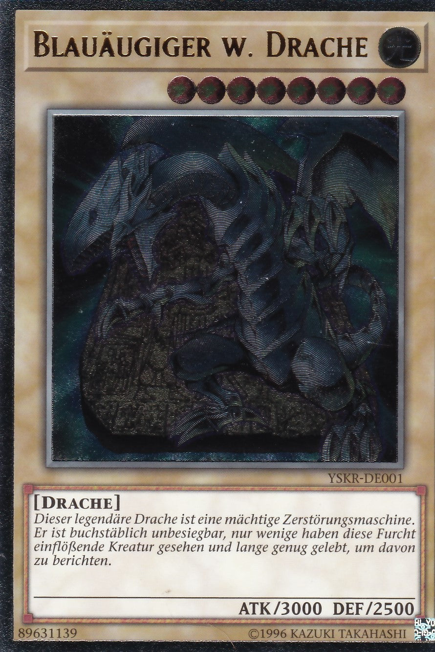 YSKR-DE001 - Blauäugiger w. Drache - Ultimate Rare - 2. Auflage - Deutsch - Starter Deck: Kaiba Reloaded