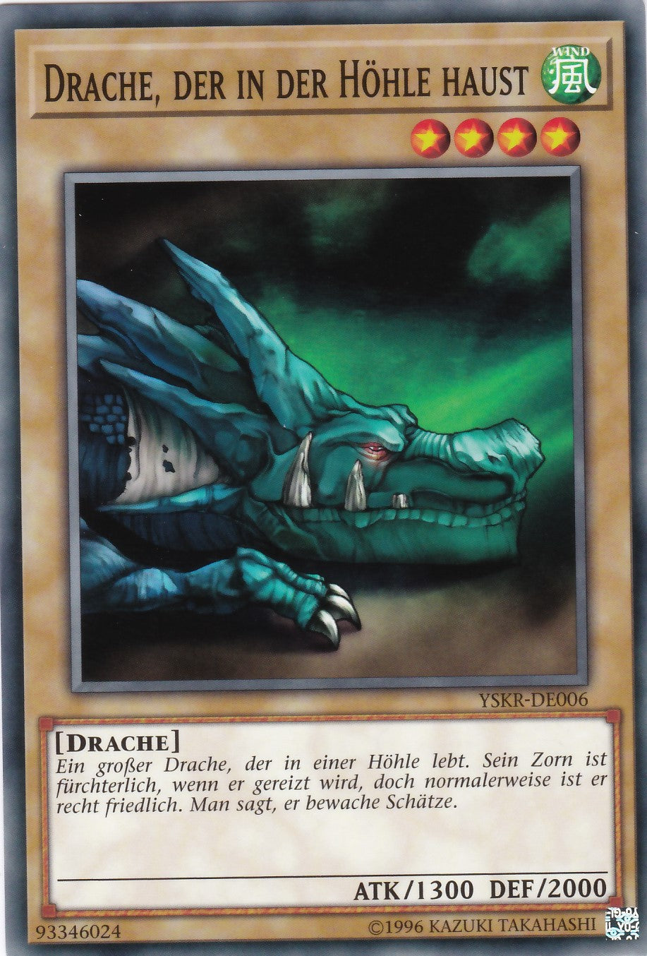 YSKR-DE006 - Drache, der in der Höhle haust - Common - 2. Auflage - Deutsch - Starter Deck: Kaiba Reloaded