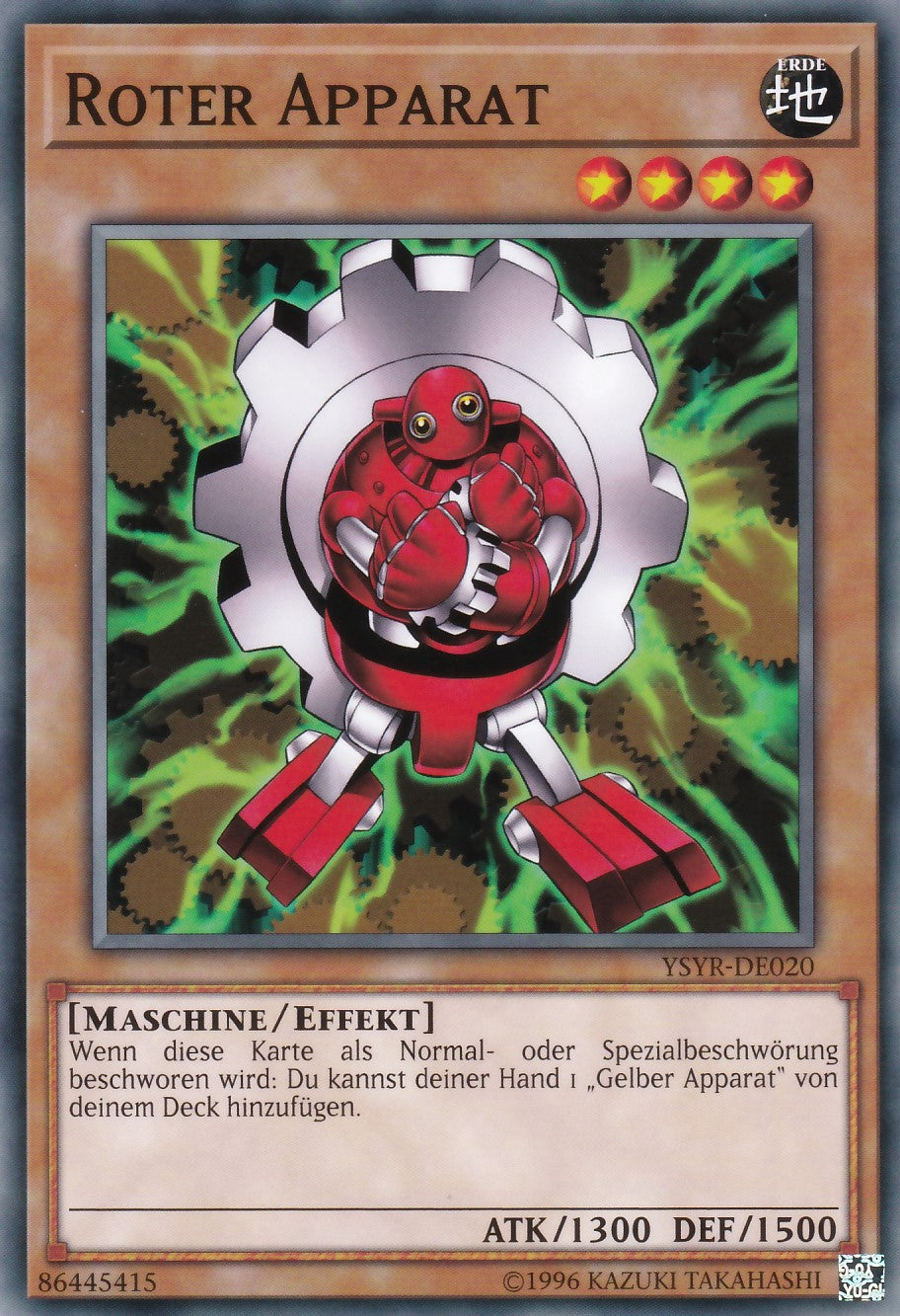 YSYR-DE020 - Roter Apparat - Common - 2. Auflage - Deutsch - Starter Deck: Yugi Reloaded
