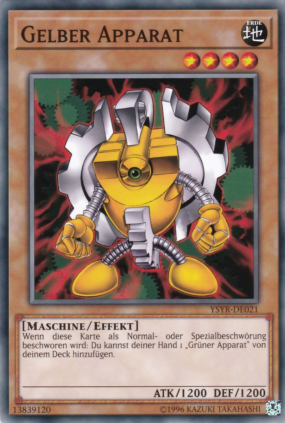YSYR-DE021 - Gelber Apparat - Common - 2. Auflage - Deutsch - Starter Deck: Yugi Reloaded