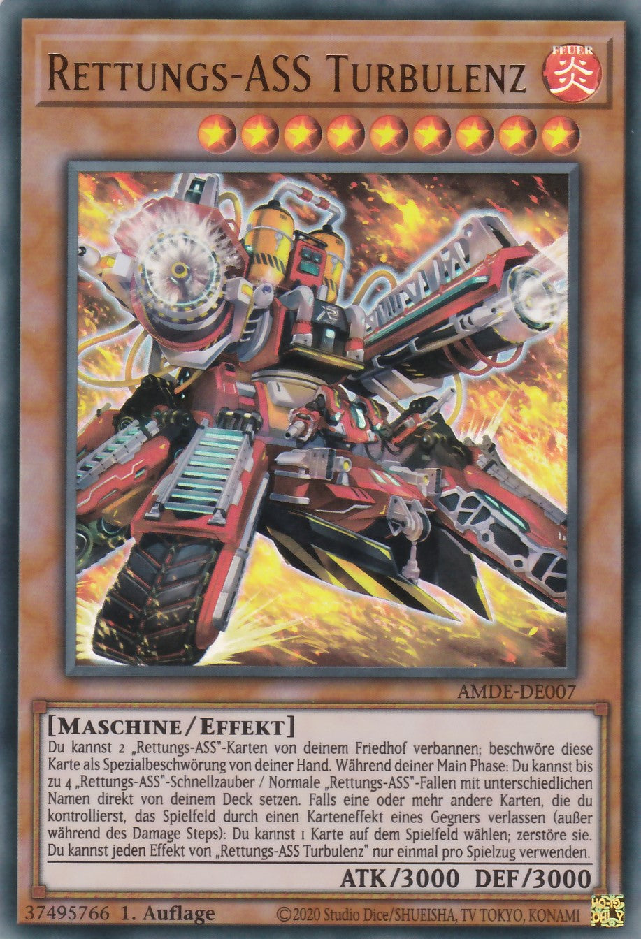 Rettungs-ASS Turbulenz - AMDE-DE007 - Ultra Rare - Deutsch - 1. Auflage - Amazing Defenders