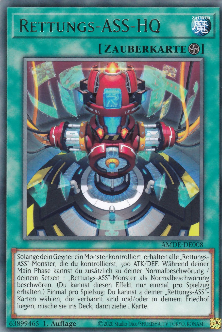 Rettungs-ASS-HQ - AMDE-DE008 - Rare - Deutsch - 1. Auflage - Amazing Defenders