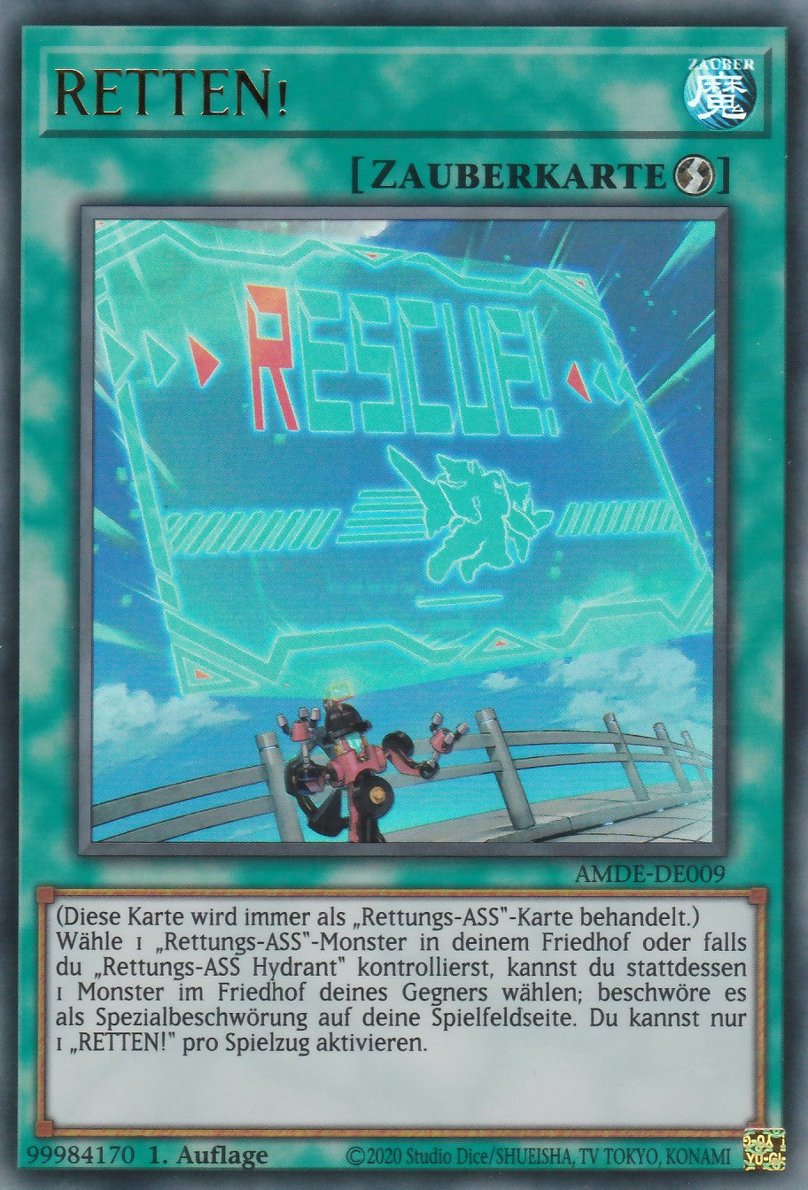 RETTEN! - AMDE-DE009 - Ultra Rare - Deutsch - 1. Auflage - Amazing Defenders