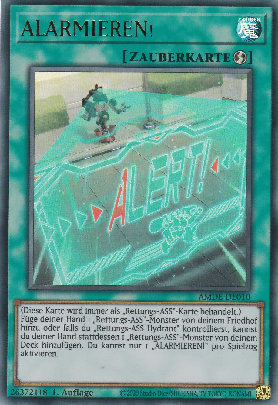 ALARMIEREN! - AMDE-DE010 - Ultra Rare - Deutsch - 1. Auflage - Amazing Defenders