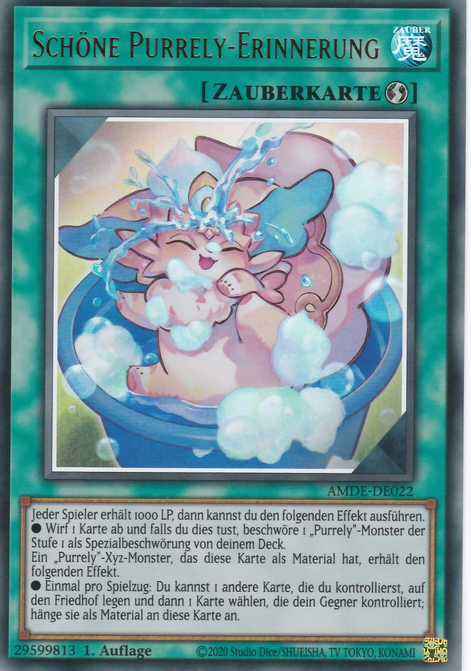 Schöne Purrely-Erinnerung - AMDE-DE022 - Ultra Rare - Deutsch - 1. Auflage - Amazing Defenders