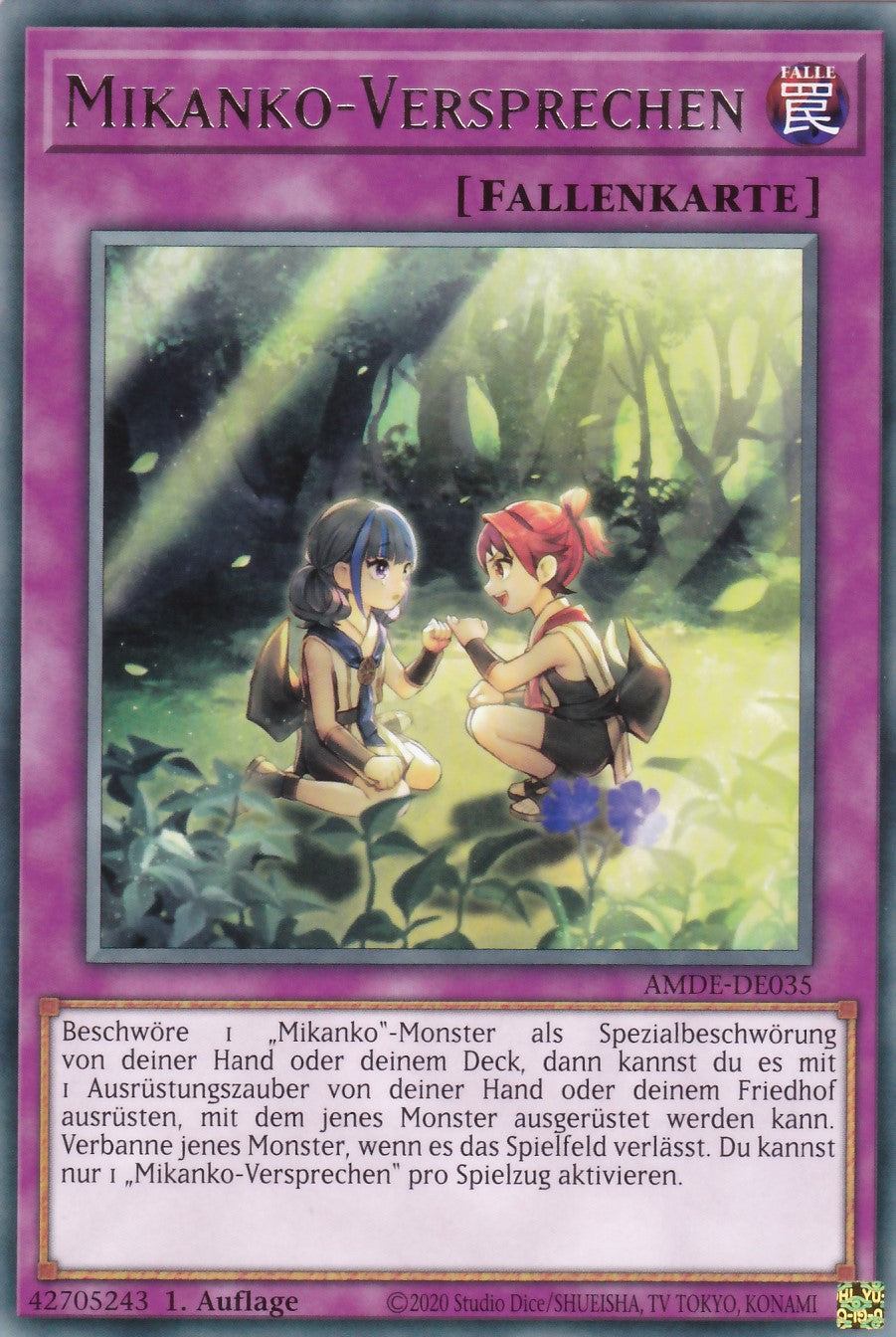Mikanko-Versprechen - AMDE-DE035 - Rare - Deutsch - 1. Auflage - Amazing Defenders