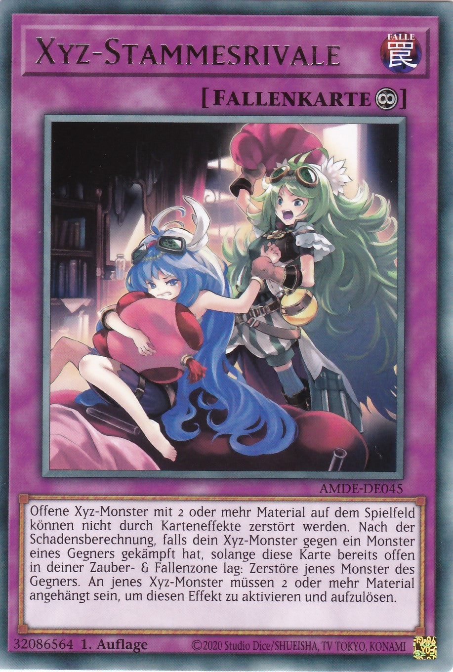 Xyz-Stammesrivale - AMDE-DE045 - Rare - Deutsch - 1. Auflage - Amazing Defenders