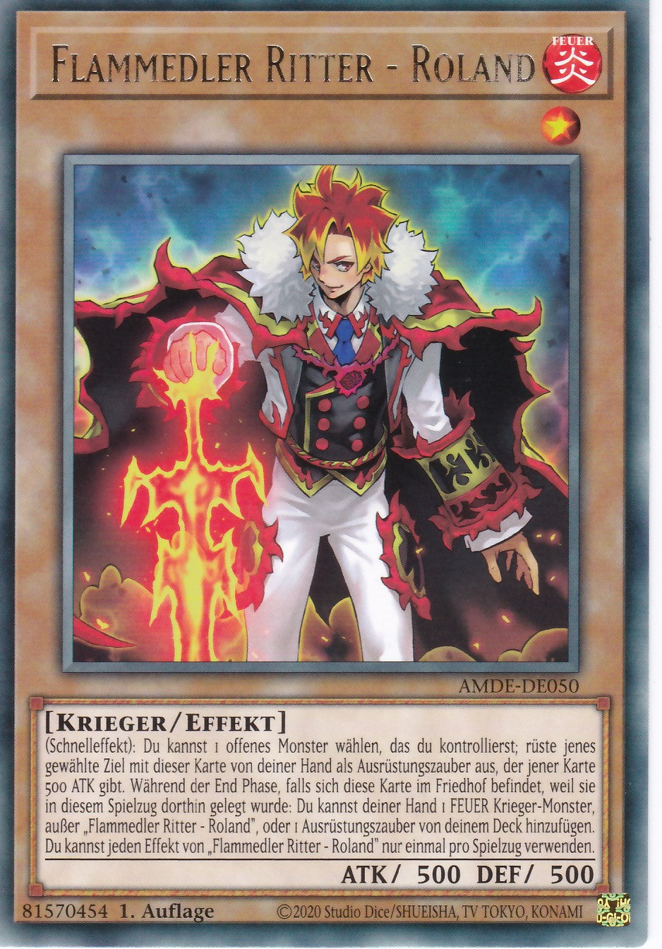 Flammedler Ritter - Roland - AMDE-DE050 - Rare - Deutsch - 1. Auflage - Amazing Defenders