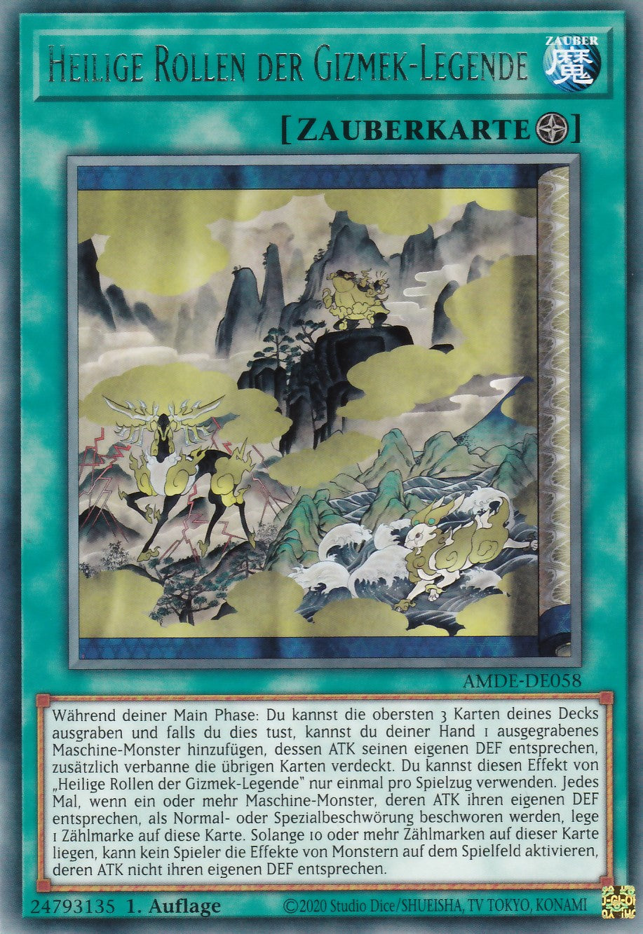 Heilige Rollen der Gizmek-Legende - AMDE-DE058 - Rare - Deutsch - 1. Auflage - Amazing Defenders