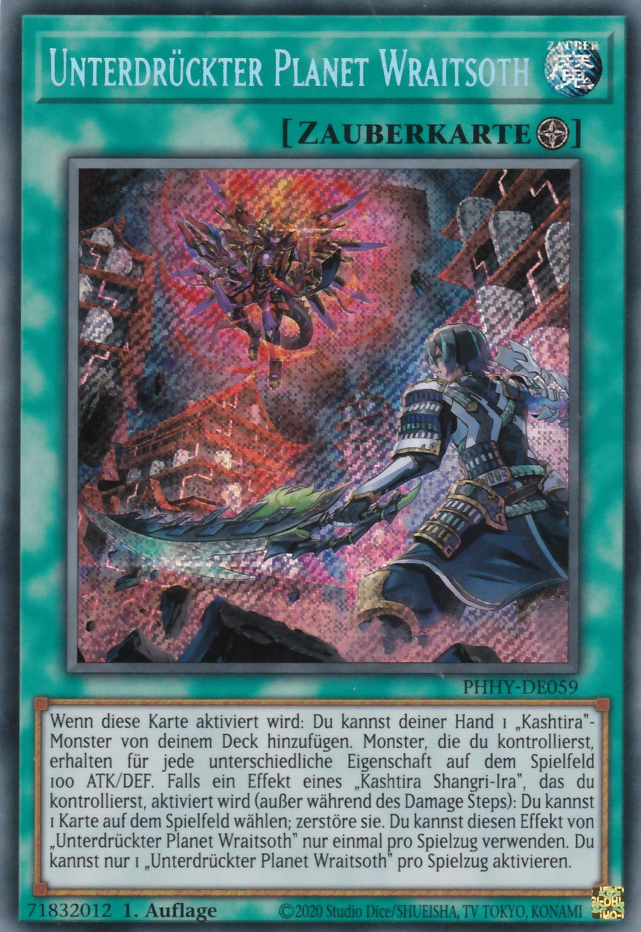 Unterdrückter Planet Wraitsoth - PHHY-DE059 - Secret Rare - Deutsch - 1. Auflage - Photon Hypernova