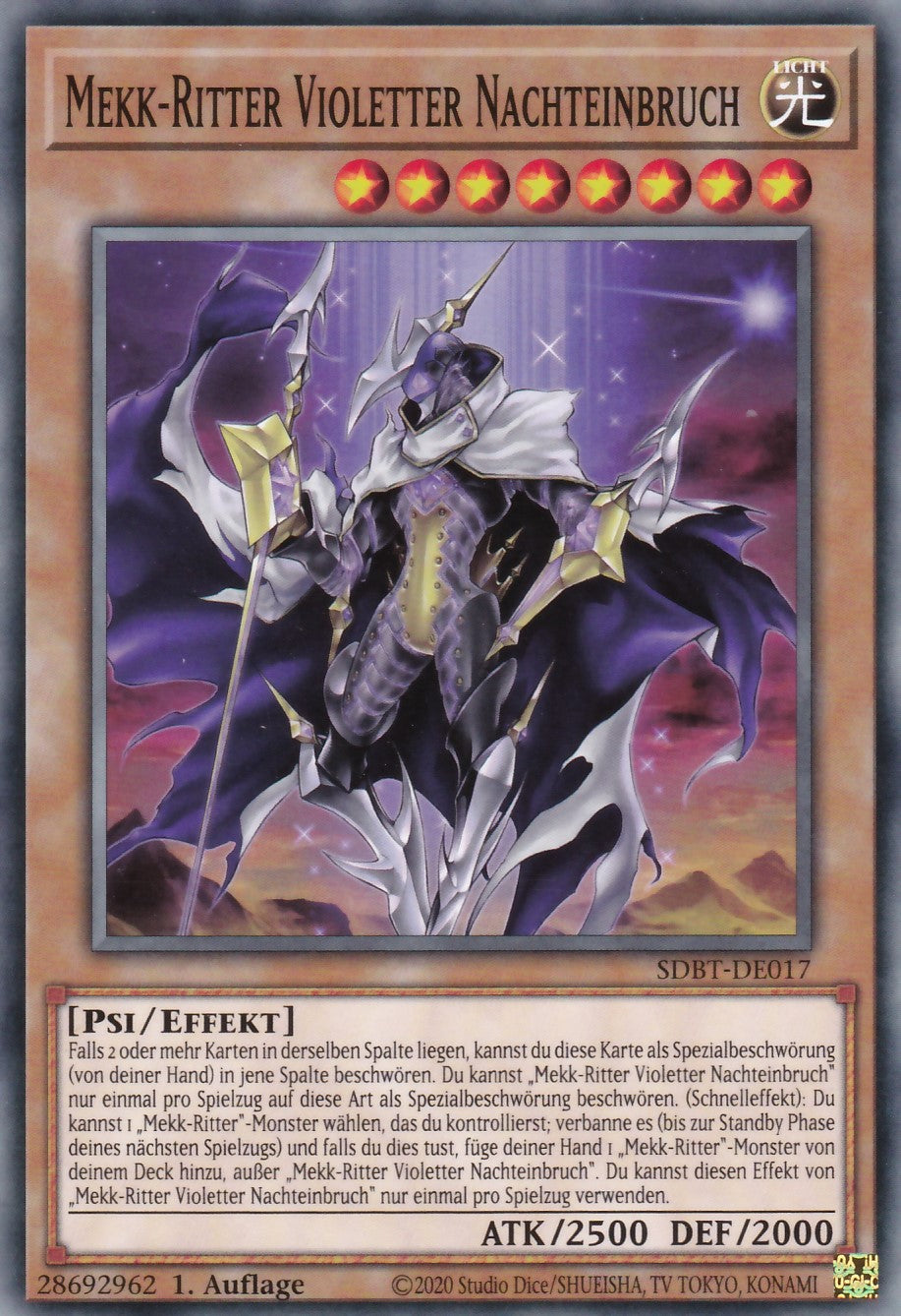 Mekk-Ritter Violetter Nachteinbruch - SDBT-DE017 - Common - Deutsch - 1. Auflage - Structure Deck: Beware of Traptrix