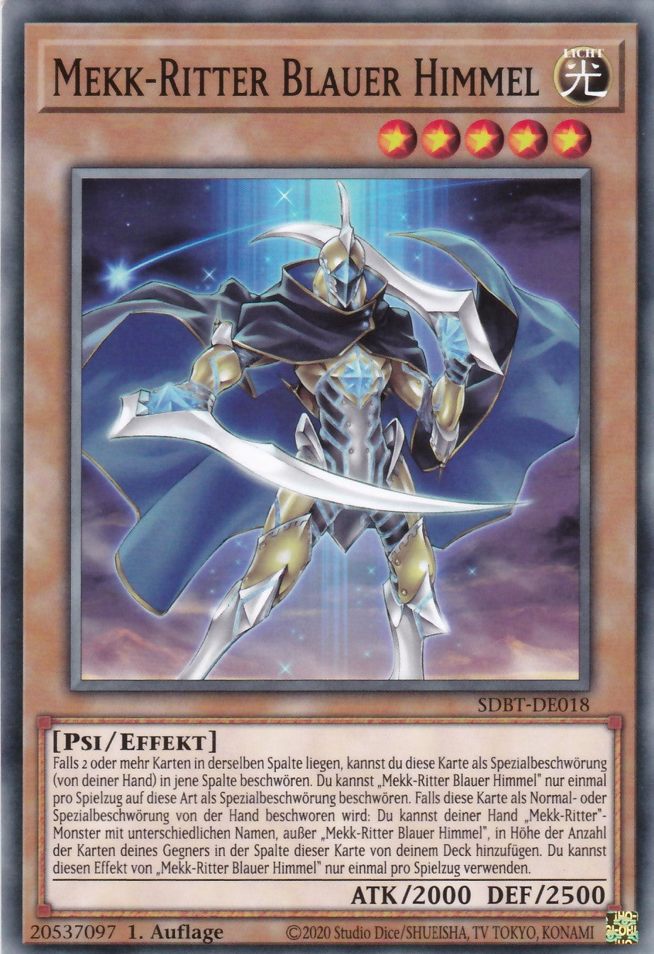 Mekk-Ritter Blauer Himmel - SDBT-DE018 - Common - Deutsch - 1. Auflage - Structure Deck: Beware of Traptrix