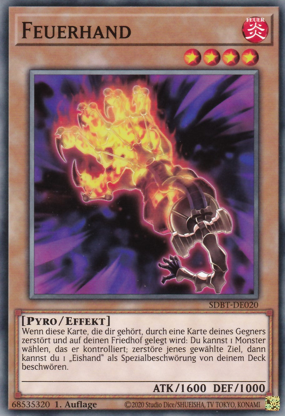 Feuerhand - SDBT-DE020 - Common - Deutsch - 1. Auflage - Structure Deck: Beware of Traptrix