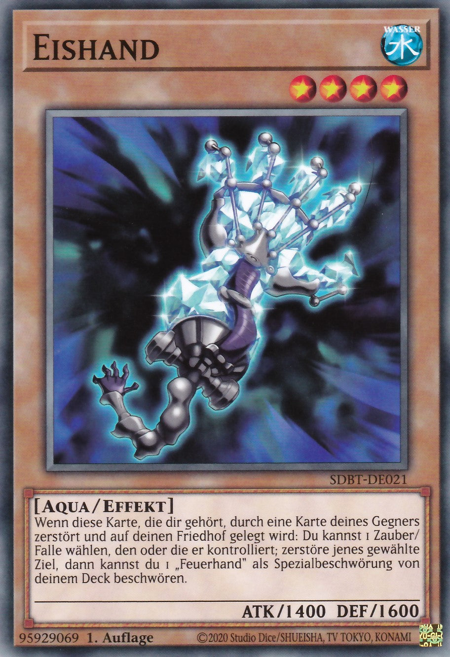 Eishand - SDBT-DE021 - Common - Deutsch - 1. Auflage - Structure Deck: Beware of Traptrix