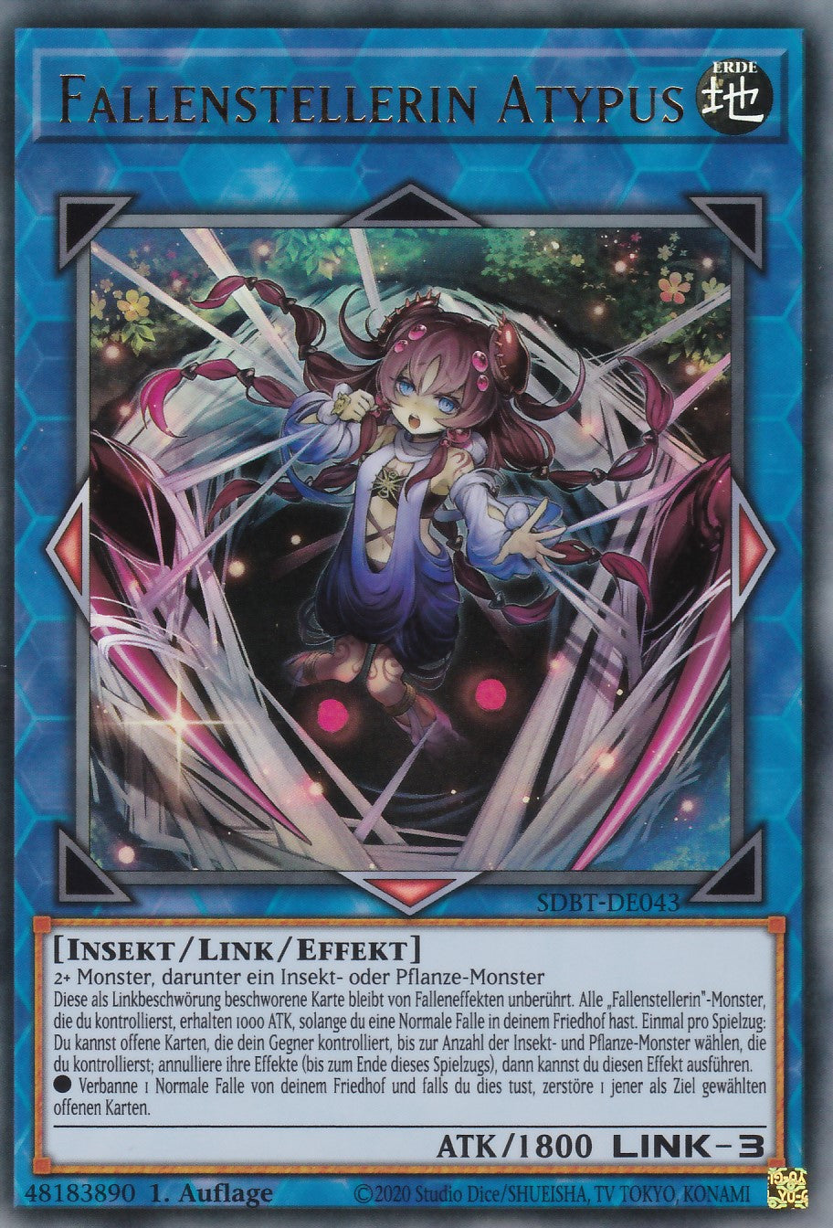 Fallenstellerin Atypus - SDBT-DE043 - Ultra Rare - Deutsch - 1. Auflage - Structure Deck: Beware of Traptrix