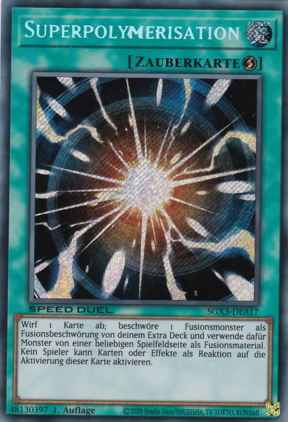 Finstere Fusion - SGX3-DEA13 - Secret Rare - 1. Auflage - Deutsch - Speed Duel GX: Duelists of Shadows