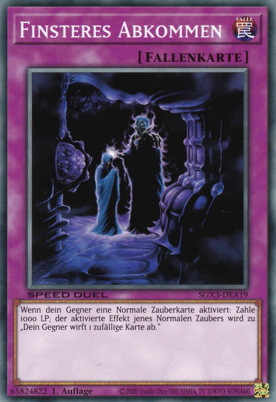 Finsteres Abkommen - SGX3-DEA19 - Common - 1. Auflage - Deutsch - Speed Duel GX: Duelists of Shadows