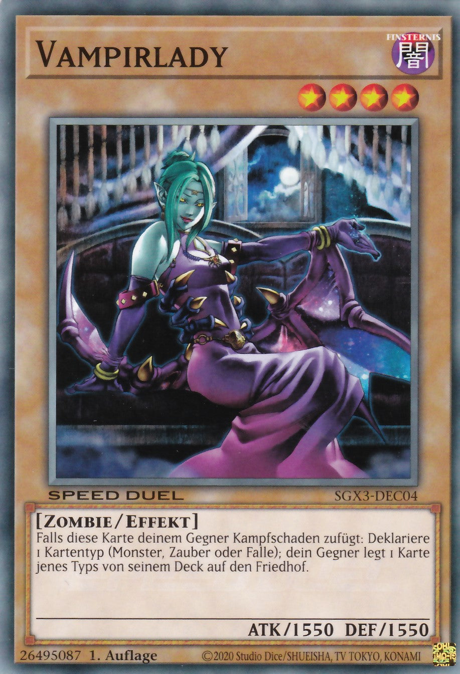 Vampirlady - SGX3-DEC04 - Common - 1. Auflage - Deutsch - Speed Duel GX: Duelists of Shadows