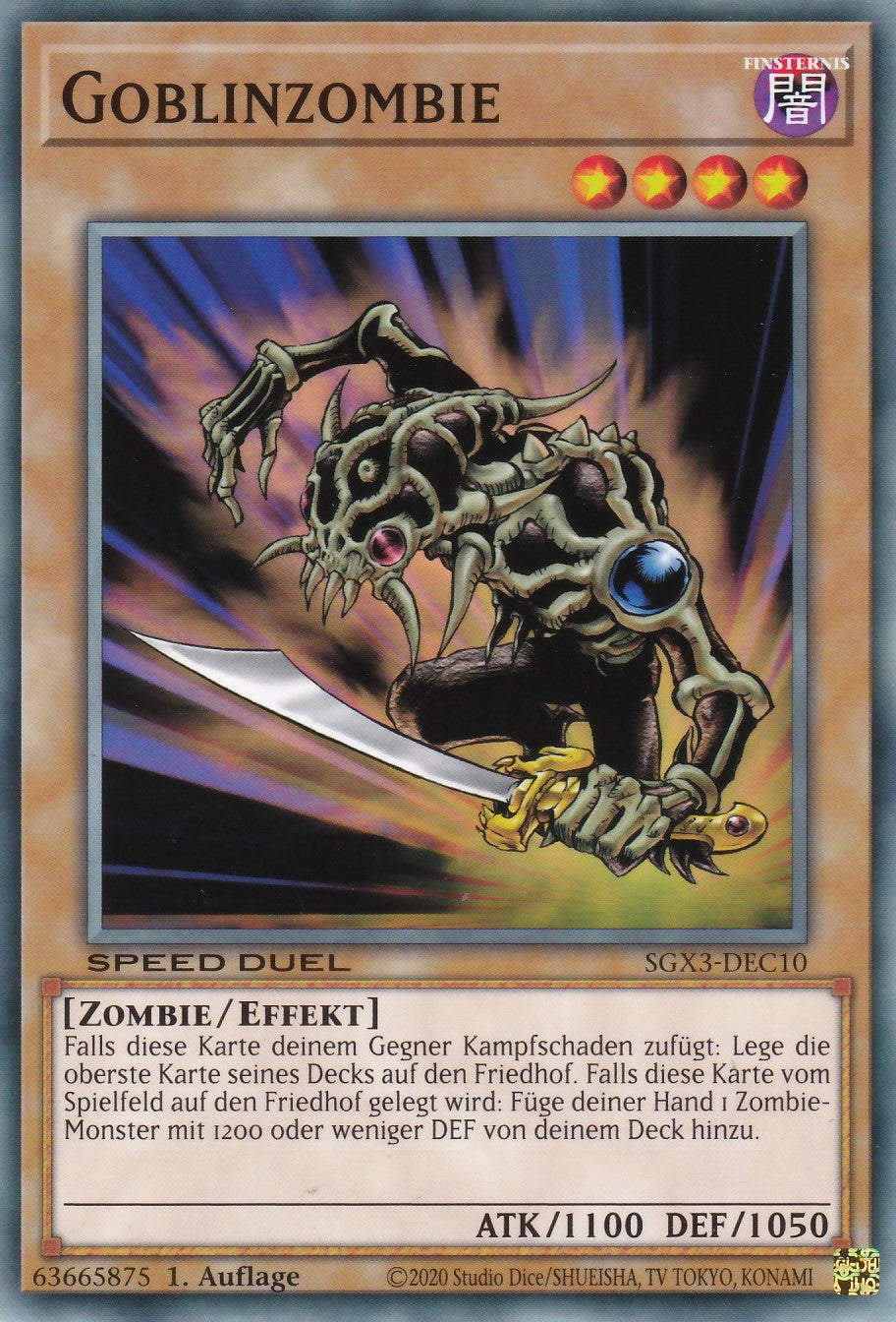 Goblinzombie - SGX3-DEC10 - Common - 1. Auflage - Deutsch - Speed Duel GX: Duelists of Shadows