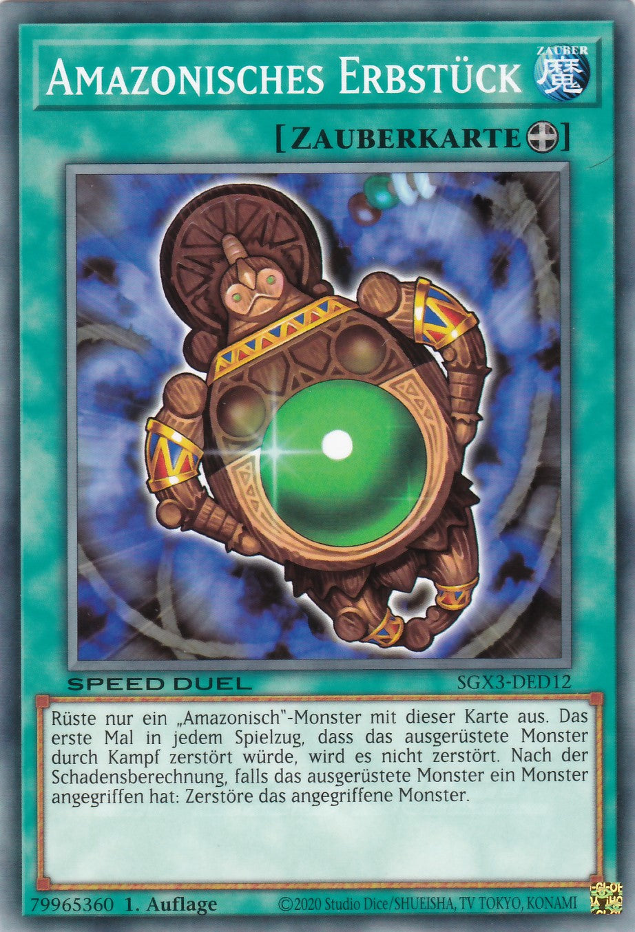 Amazonisches Erbstück - SGX3-DED12 - Common - 1. Auflage - Deutsch - Speed Duel GX: Duelists of Shadows