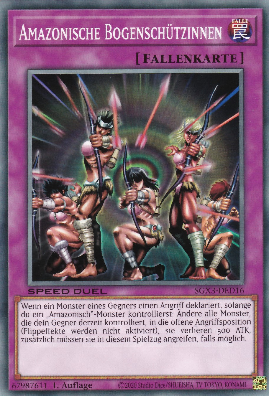 Amazonische Bogenschützinnen - SGX3-DED16 - Common - 1. Auflage - Deutsch - Speed Duel GX: Duelists of Shadows