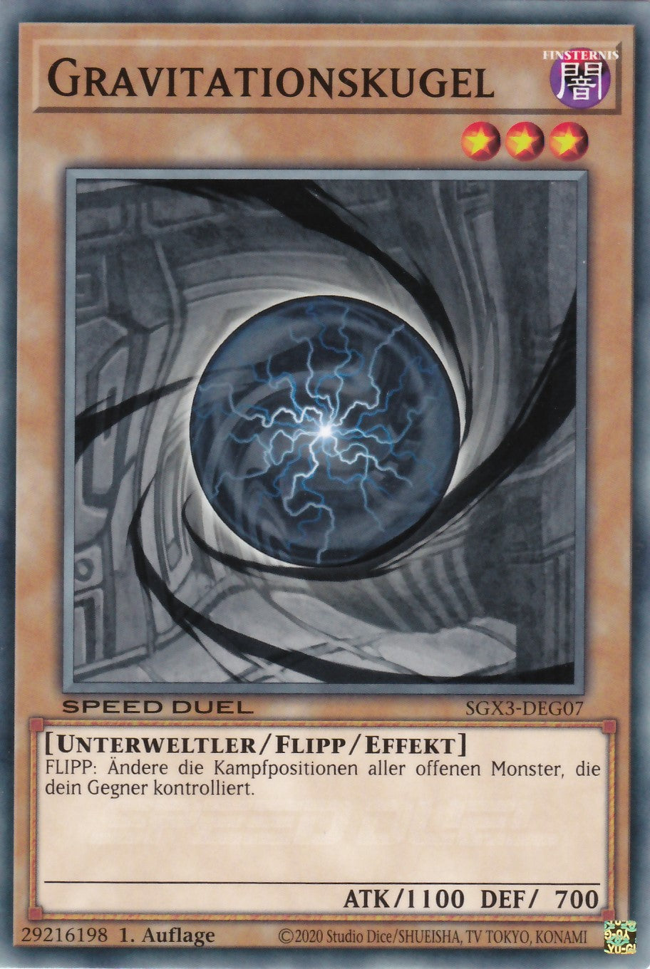 Gravitationskugel - SGX3-DEG07 - Common - 1. Auflage - Deutsch - Speed Duel GX: Duelists of Shadows